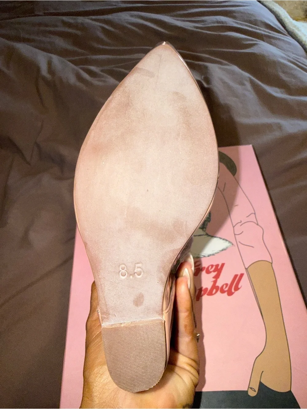JEFFREY CAMPBELL - AUDREY PLATFORM WEDGE - NUDE - NIB